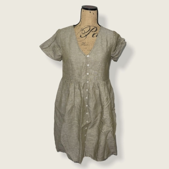 Madewell Alexandra Button-Front Mini Dress - Picture 2 of 5